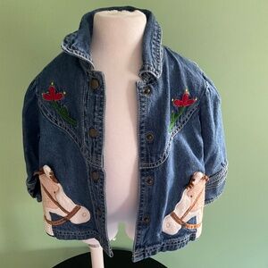 Vintage style western denim top/jacket